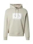 ARMANI EXCHANGE Mikina  piesková / biela