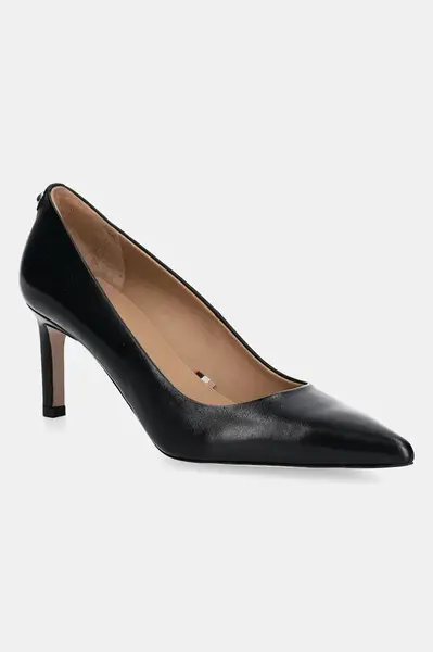 Kožené lodičky BOSS Janet