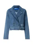 KARL LAGERFELD JEANS Prechodná bunda  modrá denim / biela