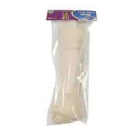 DUVO+ CELAN BONES! Uzol biely z byvolej kože 24cm 190g