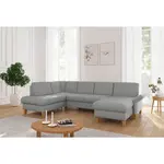 Sit & More SEDACÍ SOUPRAVA, textil, světle šedá