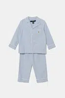 Dětské bavlněné pyžamo Polo Ralph Lauren 2-pack modrá barva, 8P0193