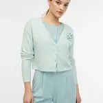 Mentolový dámsky kardigan s prímesou vlny ORSAY