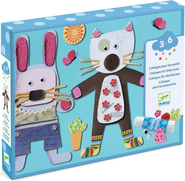 První koláž Kočička a medvídek