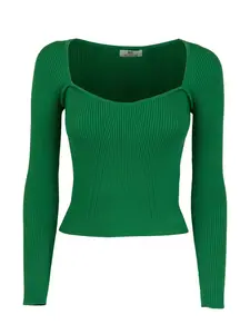 Influencer Sveter  zelená