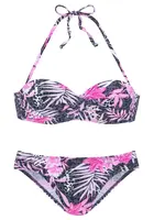 BUFFALO Bikiny  sivá / svetloružová / čierna / biela