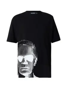 Karl Lagerfeld Tričko  čierna / biela