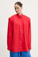 Košile Fiorucci Red Embroidered Padded Shirt