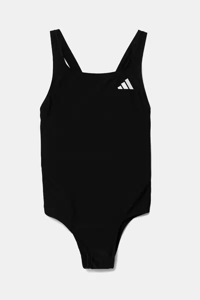 Jednodílné dětské plavky adidas Performance černá barva, JM8223