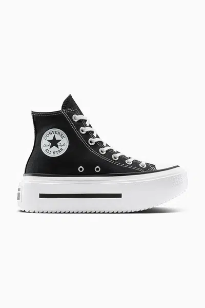 Kecky Converse Chuck Taylor All Star Lift Double Stack unisex, černá barva, A12975C