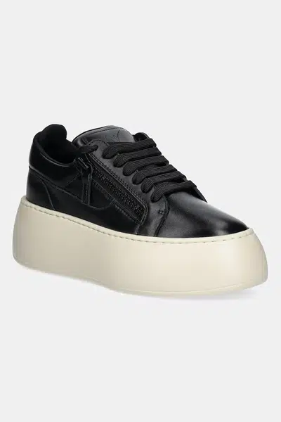 Kožené sneakers boty Giuseppe Zanotti Alma černá barva, RS50009.001