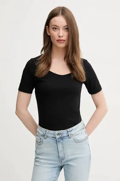 Tričko United Colors of Benetton dámské, černá barva, 3FJHD401P