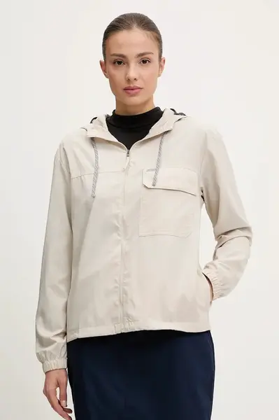 Sportovní mikina Columbia Skien Valley béžová barva, 2124283