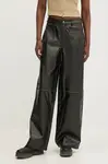 Kalhoty Guess Originals dámské, černá barva, jednoduché, high waist, W5RB57 WGTF0