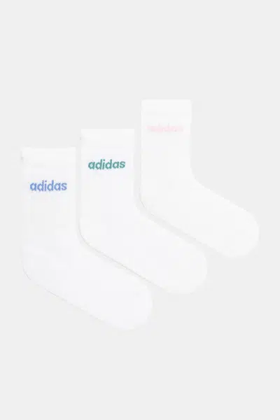 Ponožky adidas 3-pack bílá barva, KB0083