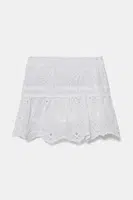 Dětská bavlněná sukně Guess bílá barva, mini, áčková, J5GD35 WH7D0