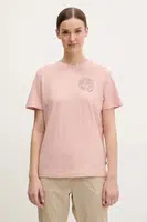 Tričko Fjallraven Hemp Blend Out Here dámské, růžová barva, F14600215