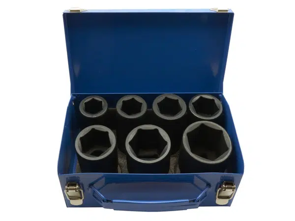 Nástrčné hlavice, úderové - průmyslové 1", 24 - 46 mm, 7 ks - ADLER AD-7D
