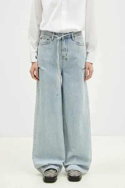 Džíny KSUBI Baggy Jean Rollin Kut Out dámské, high waist, WPS25DJ005