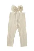Kojenecké legíny Donsje Nanise Leggings béžová barva, hladké, 3037400
