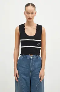 Bavlněná vesta AMBUSH Destroyed Rib Round Neck