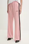 Tepláky Fiorucci Puffy Piping Track Trousers dámské, růžová barva, s aplikací, U02SPBPA057PL01PN02