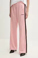 Tepláky Fiorucci Puffy Piping Track Trousers dámské, růžová barva, s aplikací, U02SPBPA057PL01PN02