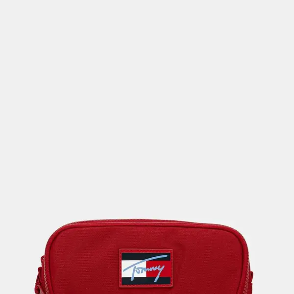 Penál Tommy Hilfiger červená barva, AU0AU02015