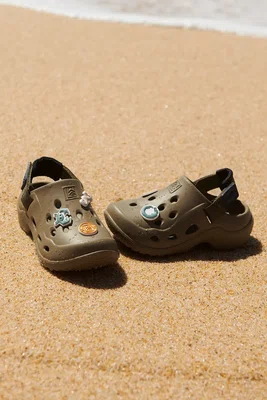 Dětské pantofle Liewood Milas Sandals zelená barva, LW19659