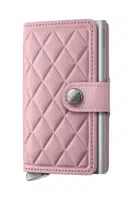 Kožená peněženka Secrid růžová barva, MEd-Rose