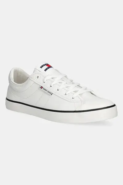 Tenisky Tommy Jeans VULCANIZED BUMPER bílá barva, EM0EM01545