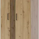 Šatní skříň Nadia ND1 Barva korpusu: Dub artisan / černá