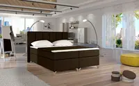 Boxspring Basilio Rozměr: 180 x 200 cm, látka: Sawana 26, Varianta: Bez LED osvětlení