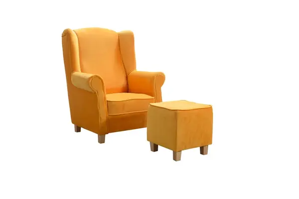 Křeslo AS s taburetem-AN 4808 Provedení: Pouze křeslo, Nožičky: Přírodní dub, látka: AN 4808