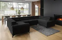 Sedací souprava Louis Provedení: Pravá U, látka: Flores 10