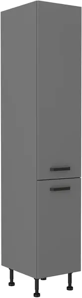 Vysoká potravinová skříňka Nessa 40 DK-215 2F Barva korpusu: Antracit, Barva dvířek: Antracit