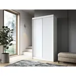 Šatní skříň Biancco II Barva korpusu: Bílá, Rozměry: 120 cm, Dveře: Bílá - bez zrcadla