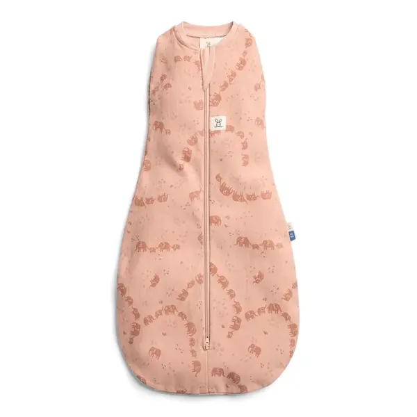 ERGOPOUCH Zavinovačka a vak na spaní 2v1 Cocoon Elephant Parade 0-3m, 3-6kg, 0,2tog