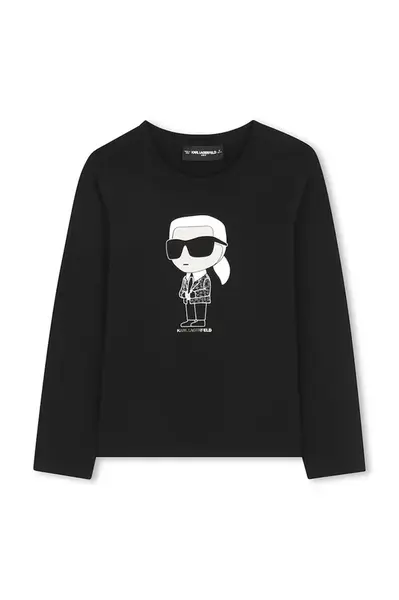 Detské tričko s dlhým rukávom Karl Lagerfeld