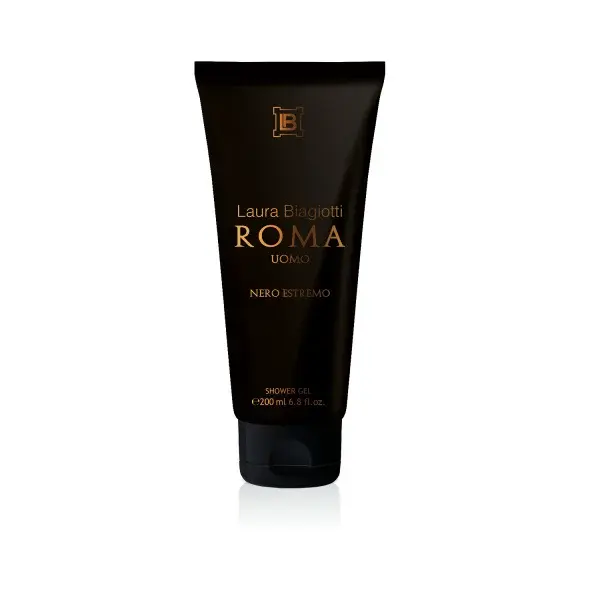 Laura Biagiotti Roma Uomo Nero Estremo Intense Shower Gel sprchový gel 200 ml