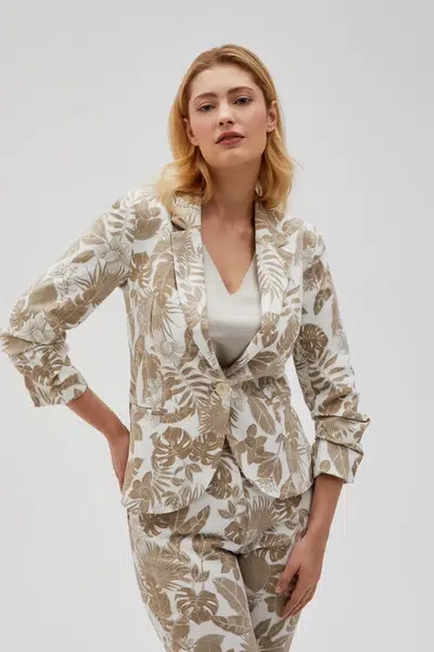 Marisse Women's Jacket L-Mr-4603 Off White