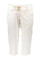 MURPHY &amp; NYE WOMEN'S WHITE BERMUDA TROUSERS