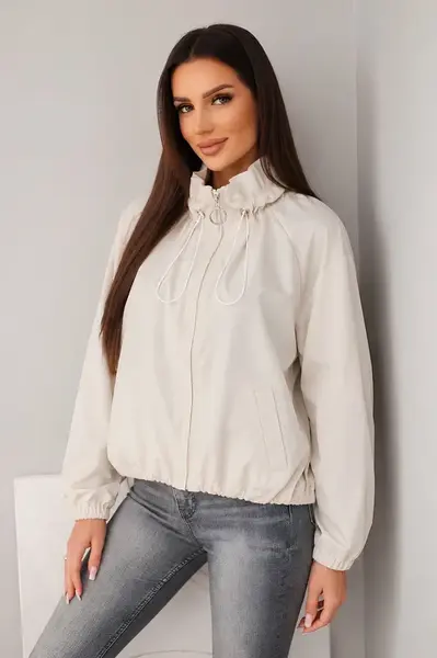Dámska prechodná bunda s golierom