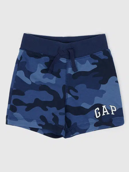 GAP Dětské maskáčové kraťasy logo - Kluci