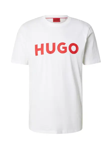 HUGO Tričko 'Dulivio'  červená / biela