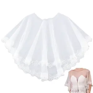 1Pc Polyester Gauze Bridal Shawl