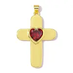 Brass Micro Pave Cubic Zirconia Pendants