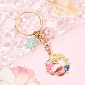 Brass & Alloy Enamel Keychain