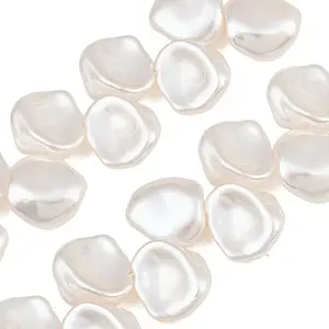 Electroplated Glass Pearl Beads Strands