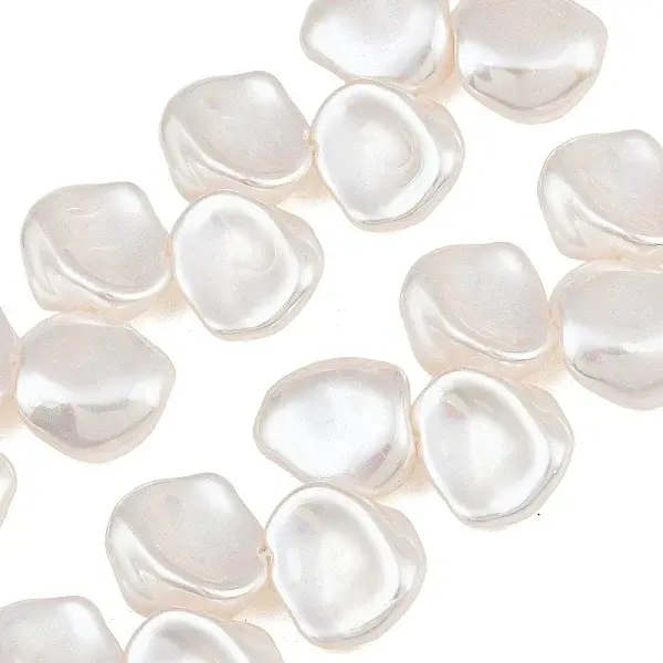 Electroplated Glass Pearl Beads Strands